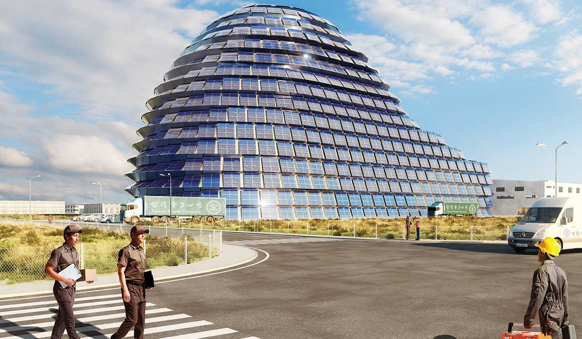 The design of the Sun Rock building by MVRDV