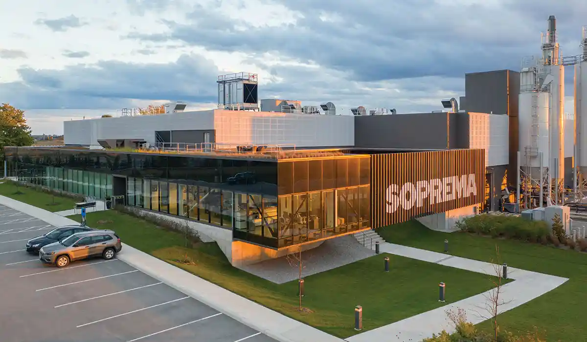 Lemay’s sustainable design of a new SOPREMA plant