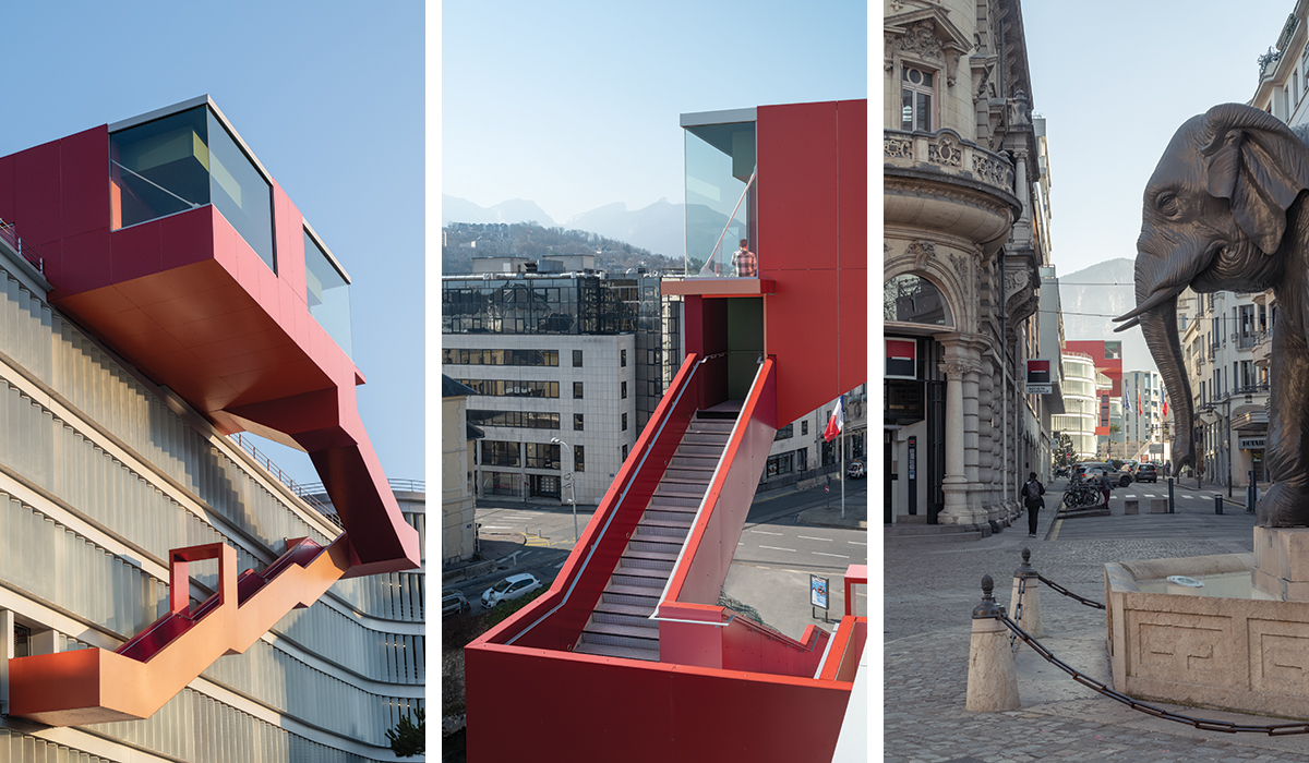  a historic road in the Chambéry city center