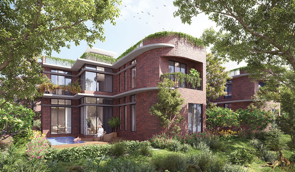 Home Development Project Arunyam is surrounded by forests, hills, and a lake