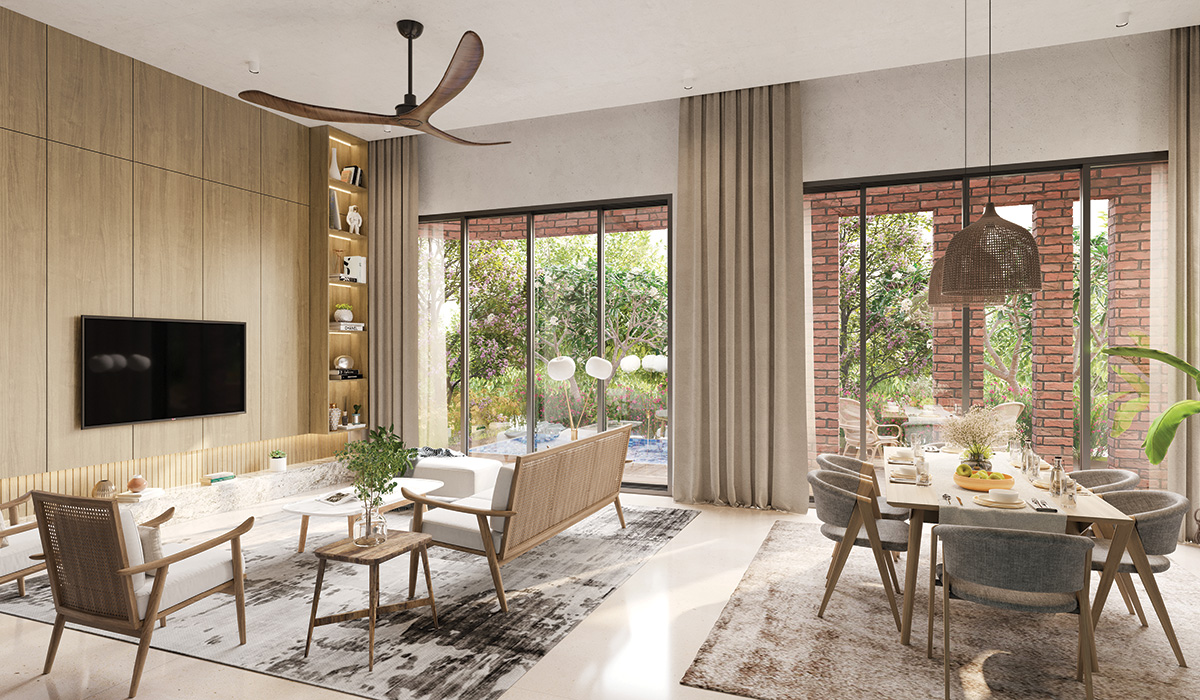 Home Development Project Arunyam is surrounded by forests, hills, and a lake