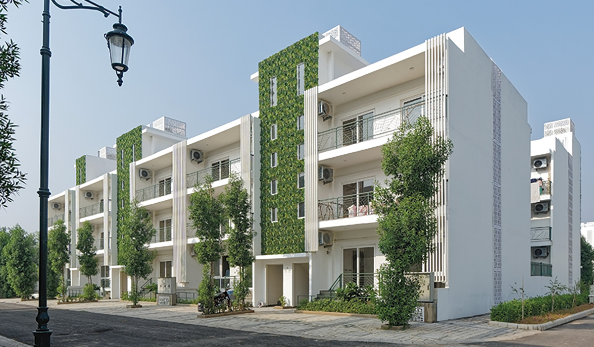 the concept of Green Living that integrates nature into homes