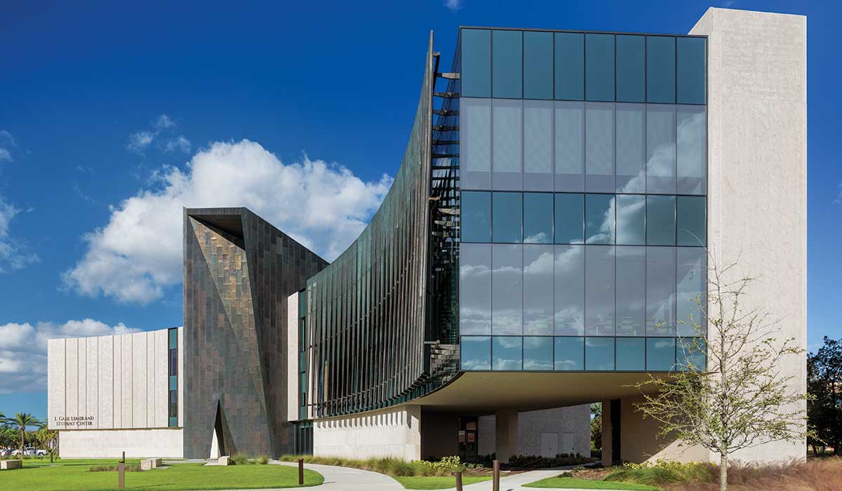 the L. Gale Lemerand Student Center transforms the Daytona State College campus