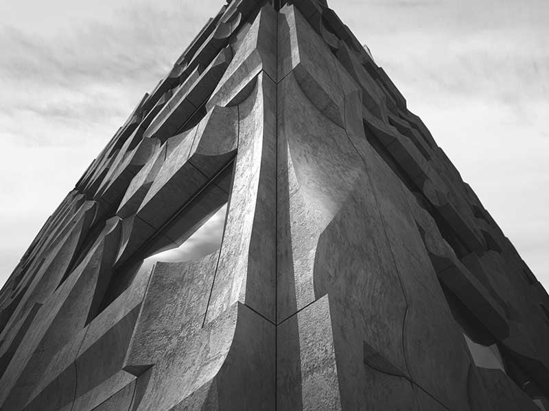 the Precast Concrete Building