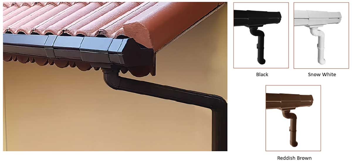 Luxron Gutter System The non-metallic ‘Luxron Rainwater Gutter System’