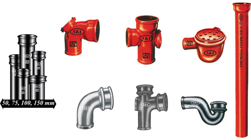 C.I. Soil Pipes Fittings and Manhole Covers from Singhal