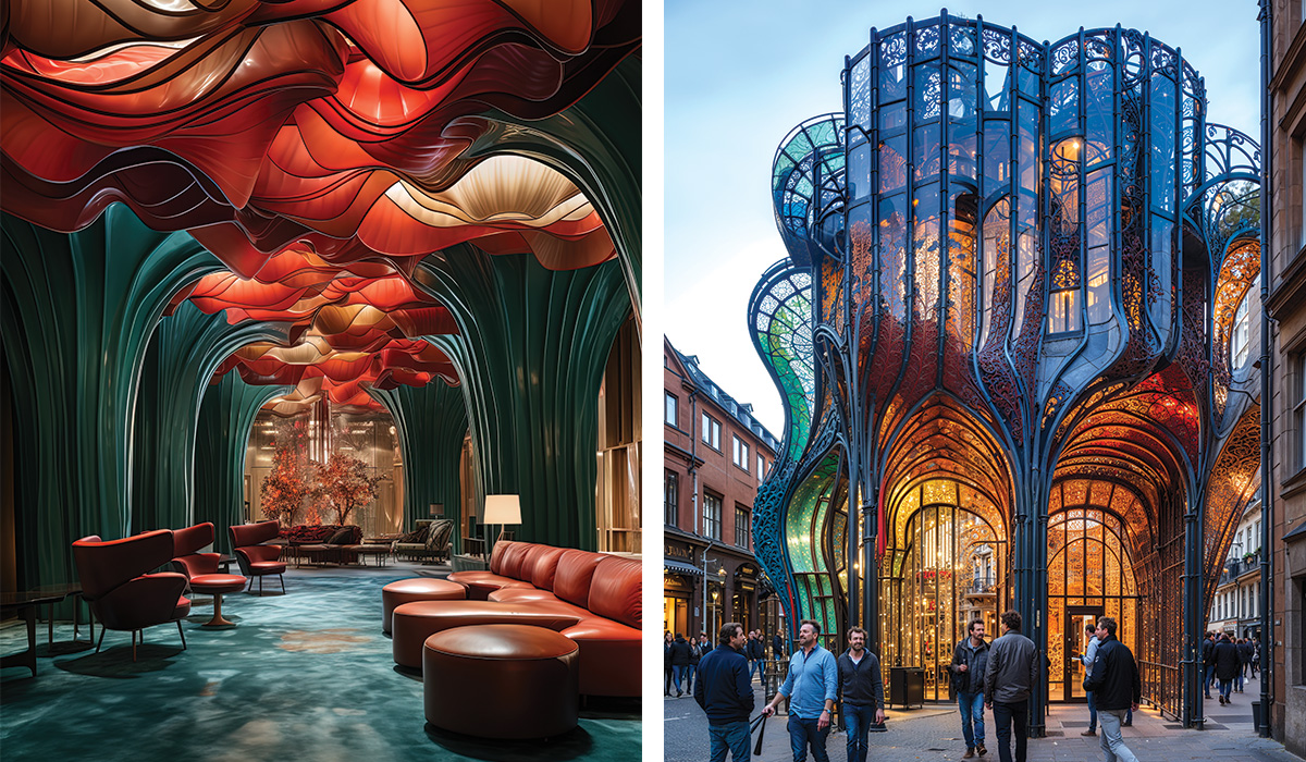 In the realm of contemporary architecture and digital art