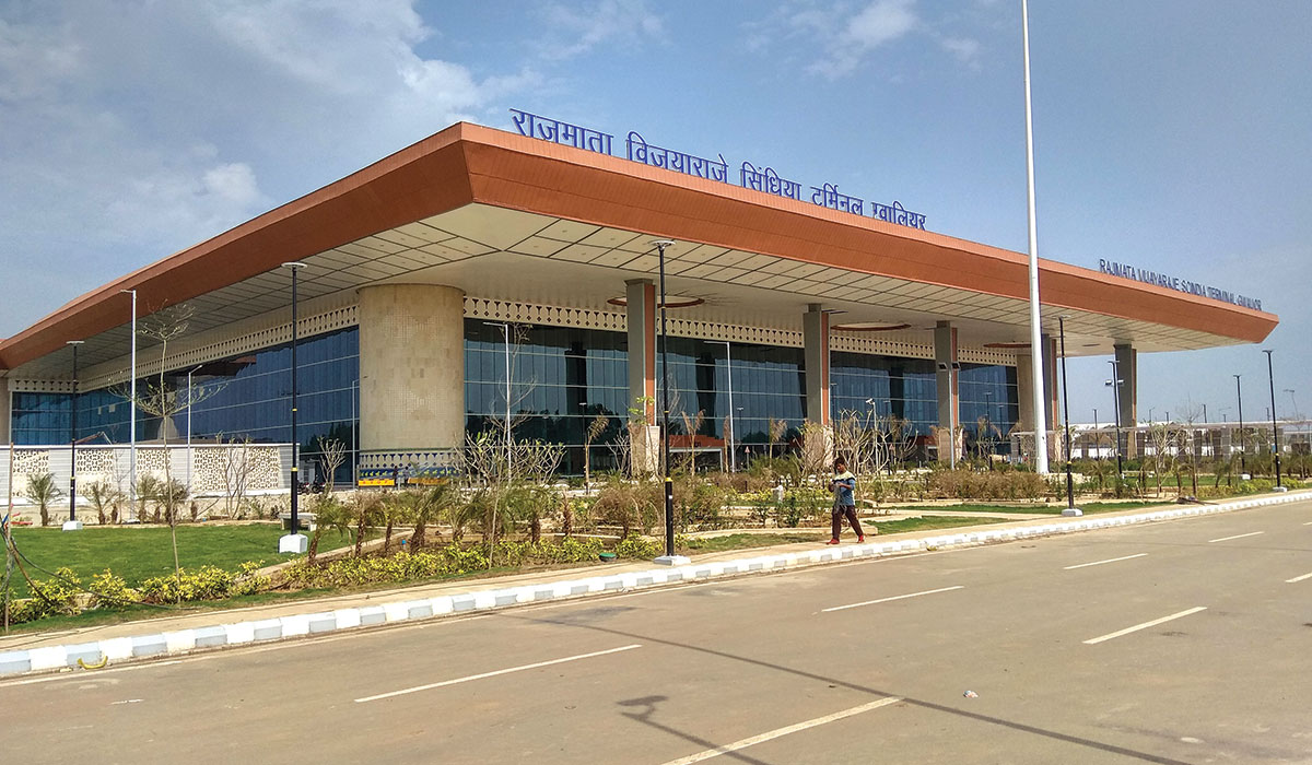 The newly inaugurated Rajmata Vijayaraje Scindia Airport in Gwalior