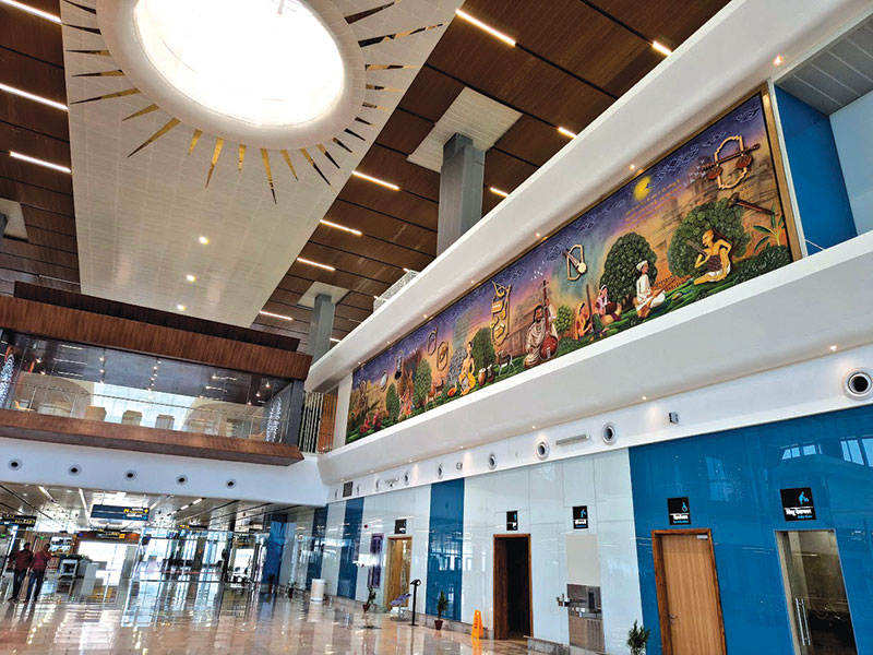 The newly inaugurated Rajmata Vijayaraje Scindia Airport in Gwalior