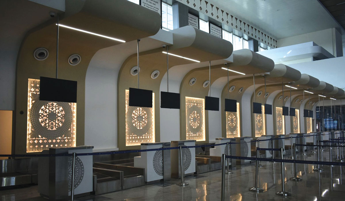 The newly inaugurated Rajmata Vijayaraje Scindia Airport in Gwalior