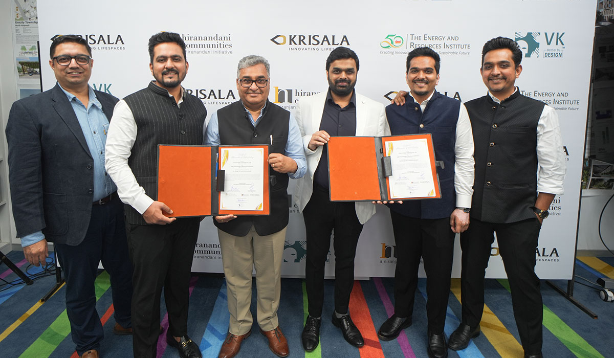 Krisala Developers Partner with TERI Hiranandani Communities and Krisala Developers