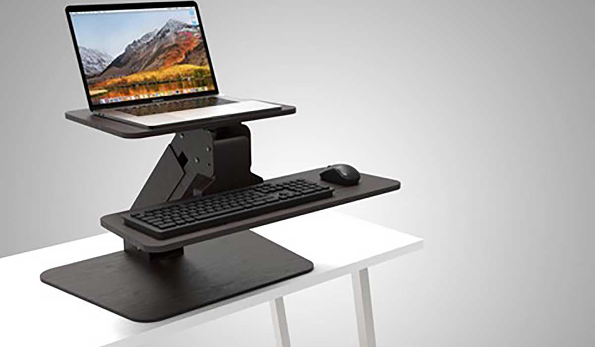 sit/stand table for laptop and desktop computers