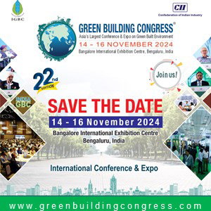 GREEN BUILDING CONGRESS, 14th - 16th November 2024, Bengaluru